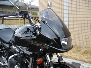 CB1300SB/ST用ミラーキャンセルカバー