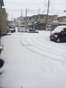 大阪府和泉市雪景色